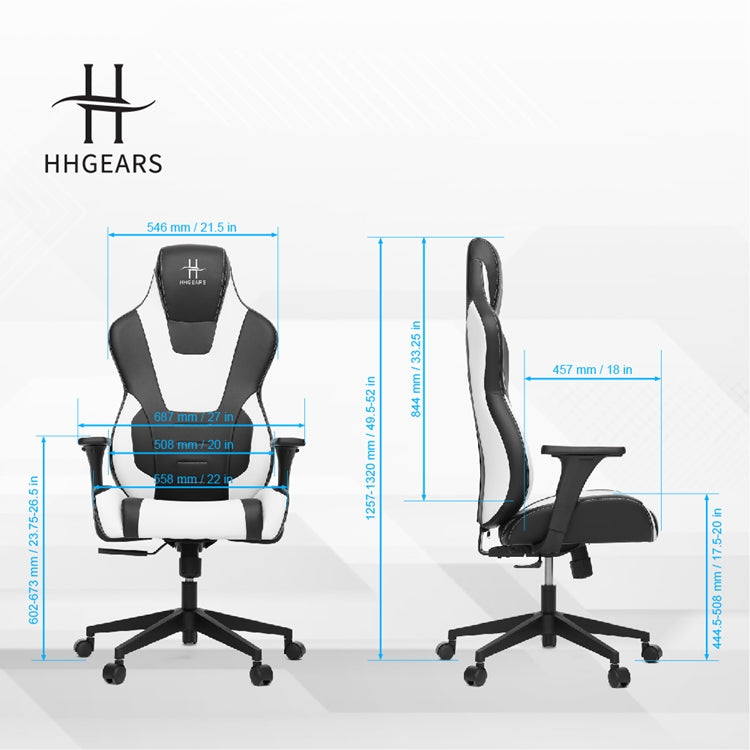 【HHGears】XL300 電競椅 黑白