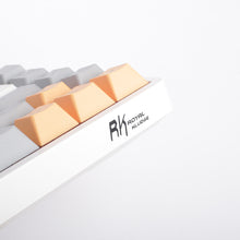 將圖片載入圖庫檢視器 【RK】RK68 PRO 65% 藍牙三模無線機械鍵盤 紅軸 冰藍光 灰橙
