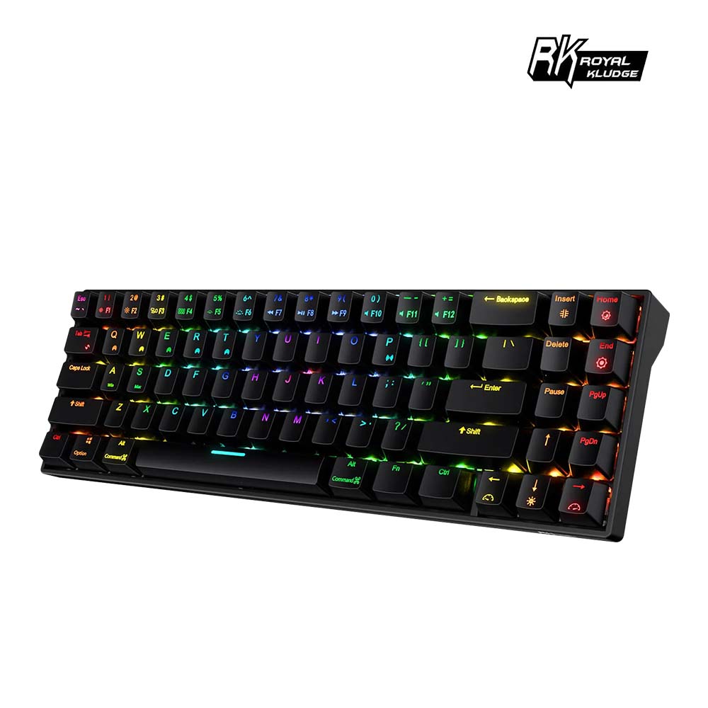 【RK】71 70% 藍牙三模無線機械鍵盤 茶軸 RGB 黑色 / 白色