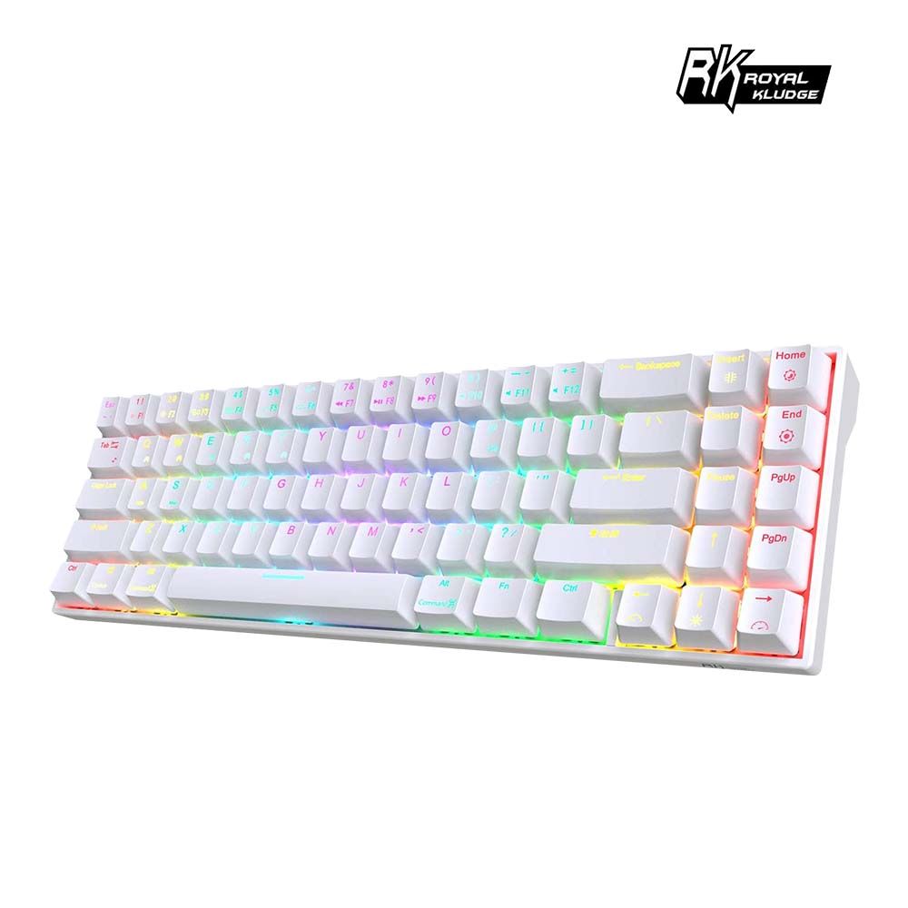 【RK】71 70% 藍牙三模無線機械鍵盤 茶軸 RGB 黑色 / 白色