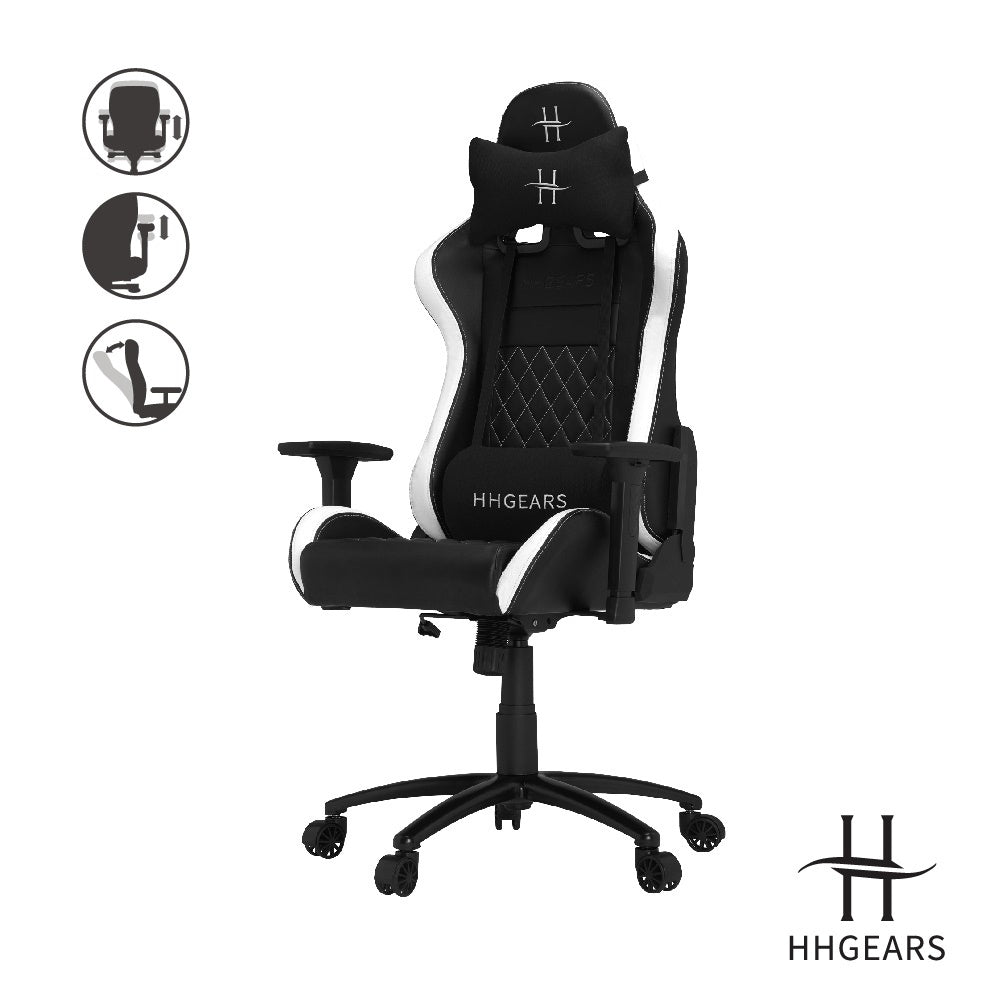 【HHGears】XL500 電競椅黑白