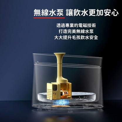【Homerunpet】霍曼UVC殺菌無線水泵寵物飲水機