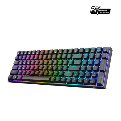 【RK】RK100 96% 藍牙三模無線機械鍵盤 茶軸 RGB 黑色 / 白色