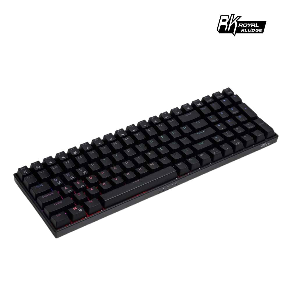 【RK】RK100 96% 藍牙三模無線機械鍵盤 茶軸 RGB 黑色 / 白色
