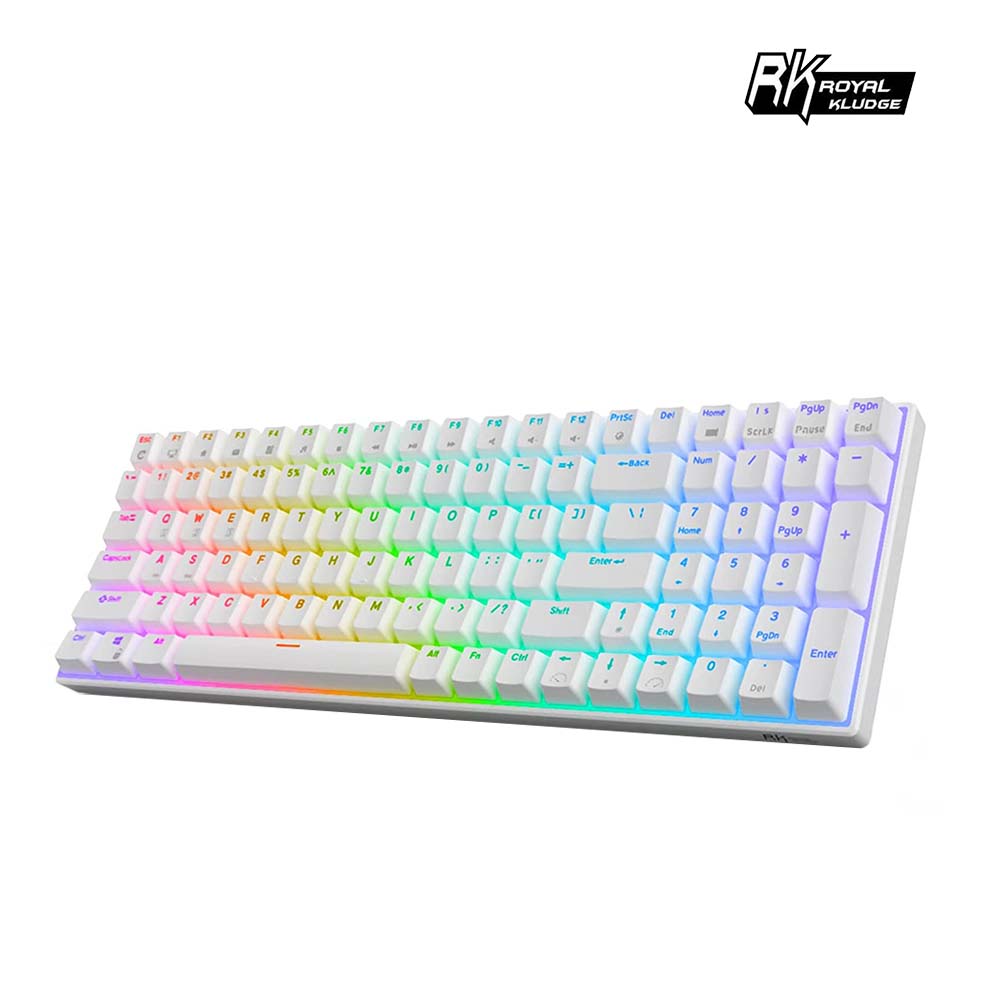 【RK】RK100 96% 藍牙三模無線機械鍵盤 茶軸 RGB 黑色 / 白色