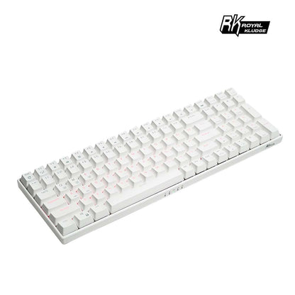 【RK】RK100 96% 藍牙三模無線機械鍵盤 茶軸 RGB 黑色 / 白色