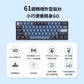 【RK】61 PLUS 60% 藍牙三模無線機械鍵盤 K黃軸 RGB 靛藍｜中文