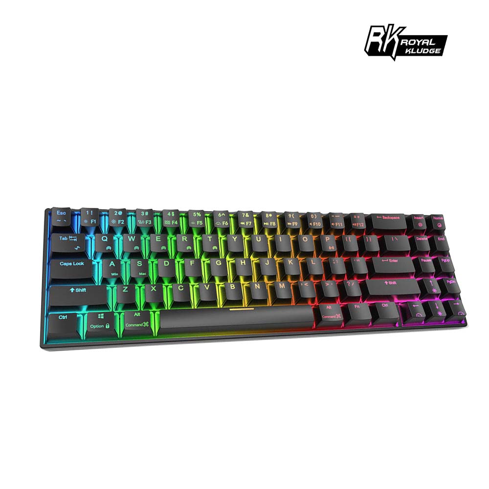 【RK】71 70% 藍牙三模無線機械鍵盤 茶軸 RGB 黑色 / 白色
