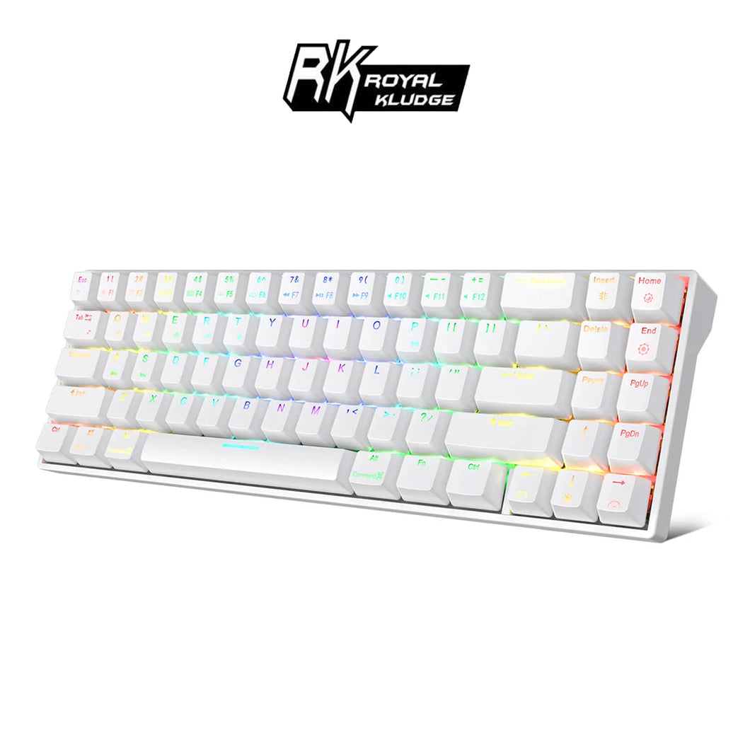 【RK】71 70% 藍牙三模無線機械鍵盤 茶軸 RGB 黑色 / 白色
