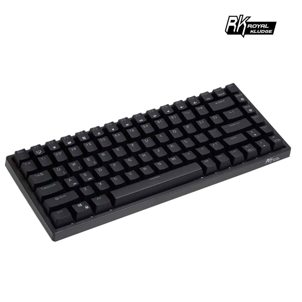 【RK】RK84 75% 藍牙三模無線機械鍵盤 茶軸 RGB 黑色