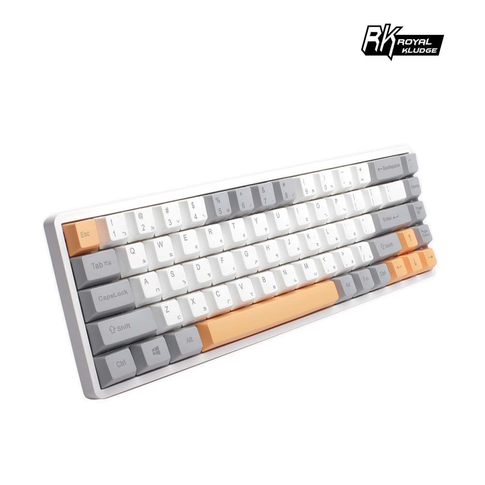 【RK】RK68 PRO 65% 藍牙三模無線機械鍵盤 紅軸 冰藍光 灰橙