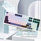 【RK】G98機械鍵盤 藍牙三模PBT鍵帽 100鍵K黃軸 RGB 藍色潮汐｜注音