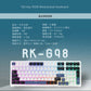 【RK】G98機械鍵盤 藍牙三模PBT鍵帽 100鍵K黃軸 RGB 藍色潮汐｜注音