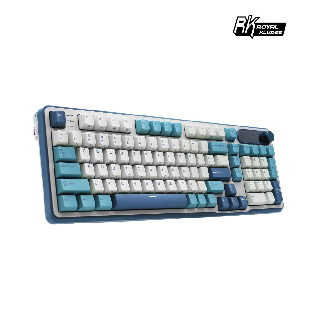 【RK】S98 空山藍語配色 三模無線機械鍵盤 TOP結構 雪皇軸 PBT鍵帽 注音